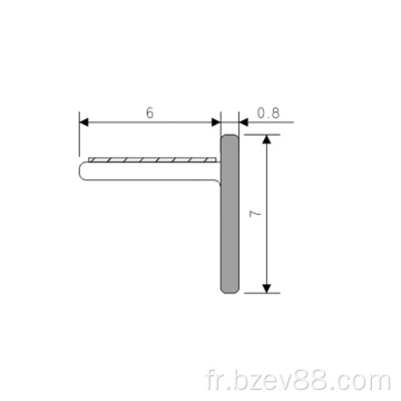 TPE Scellée Scelled Spref Tof Rubber Strip